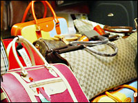 Imitation designer bags.
