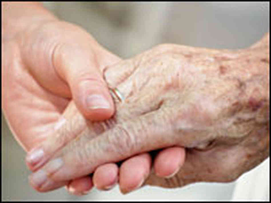 Young and old hands. Young and old hands.