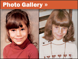 Paula Bernstein (left) and Elyse Schein are identical twins who were separated as infants and adopted by different families.