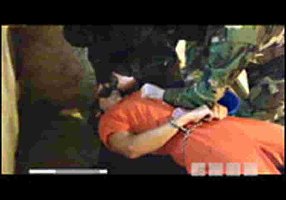 Journalist Kaj Larsen endures waterboarding Journalist Kaj Larsen endures waterboarding