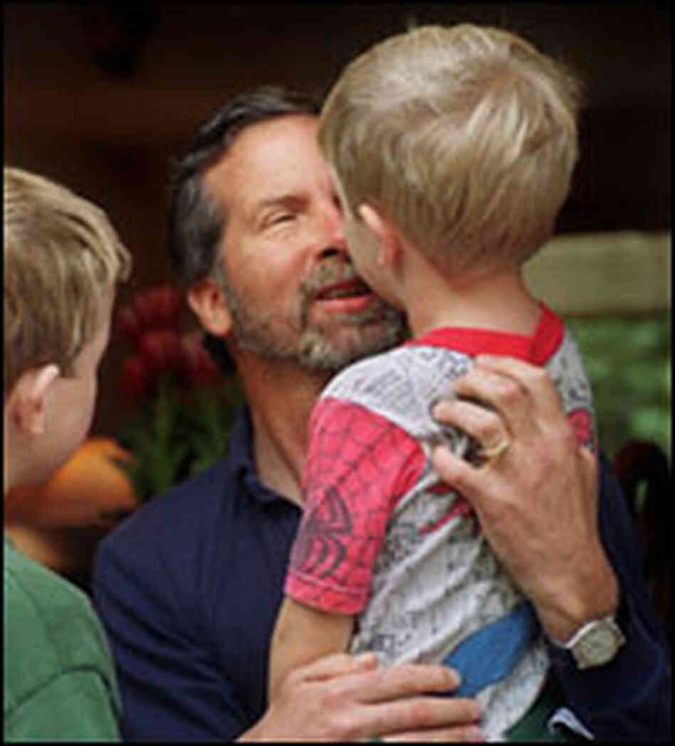 May sees his sons for the first time. May sees his sons for the first time.