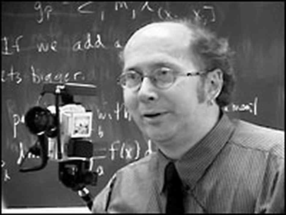 Galen Buckwalter with his chair-mounted video camera.
