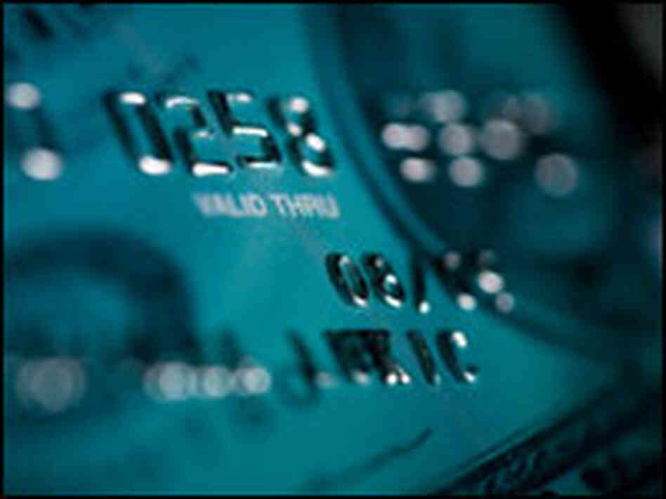 Close up of credit card Close up of credit card