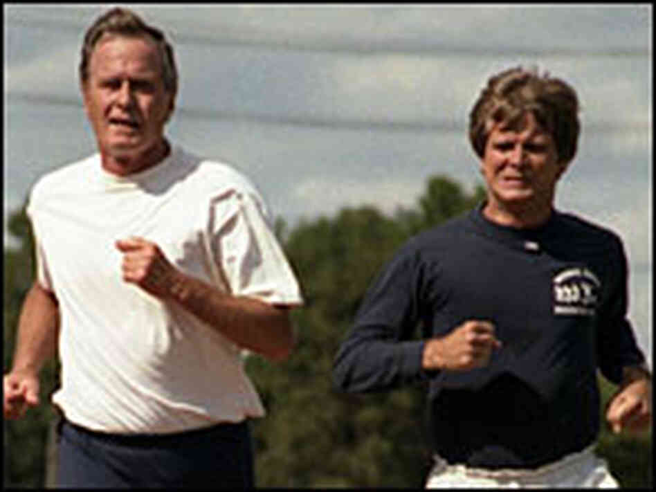 President George H. W. Bush and Lee Atwater President George H. W. Bush and Lee Atwater