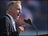 Howard Dean speaks at the Democratic National Convention in Denver, Colo. in August, 2008.