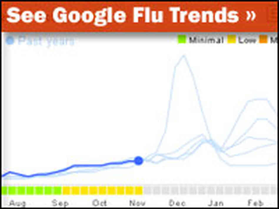 Detail from Google Flu Trends graph Detail from Google Flu Trends graph