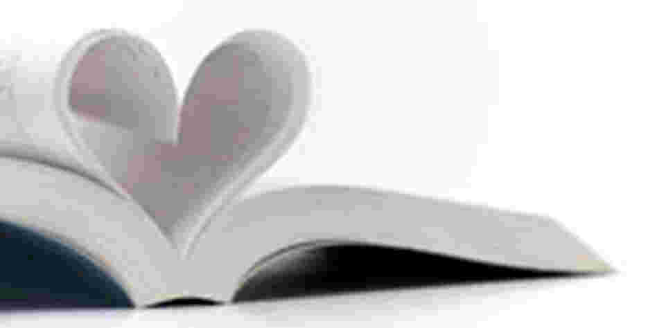 Book with pages making the shape of a heart. Book with pages making the shape of a heart.
