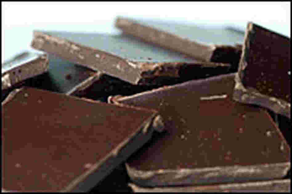 Photo Of Dark Chocolate Squares Photo Of Dark Chocolate Squares