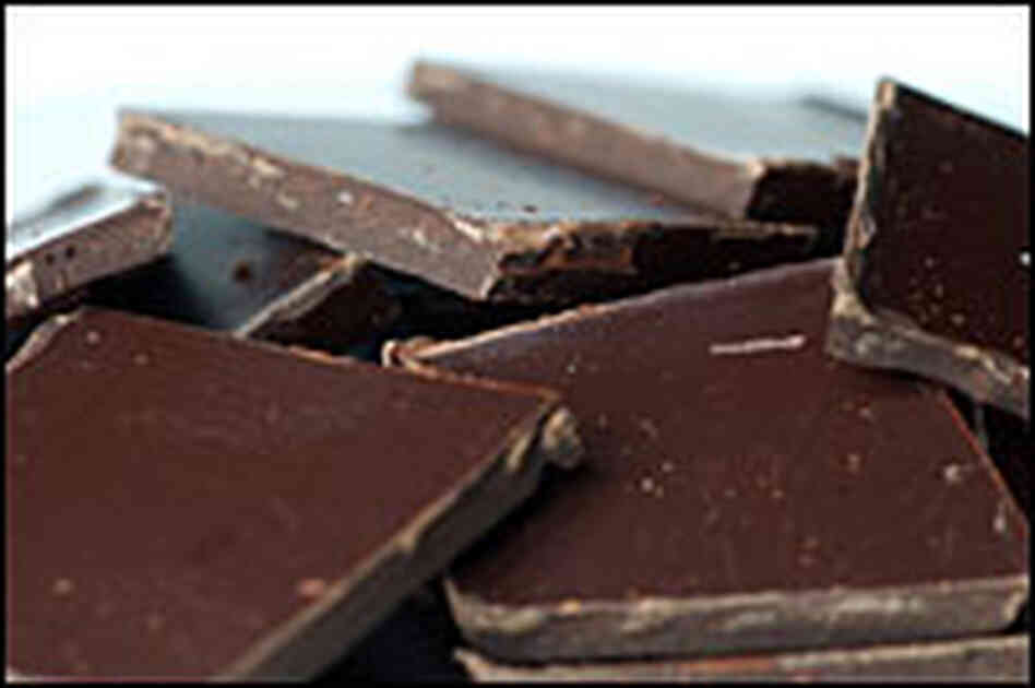 Photo Of Dark Chocolate Squares Photo Of Dark Chocolate Squares