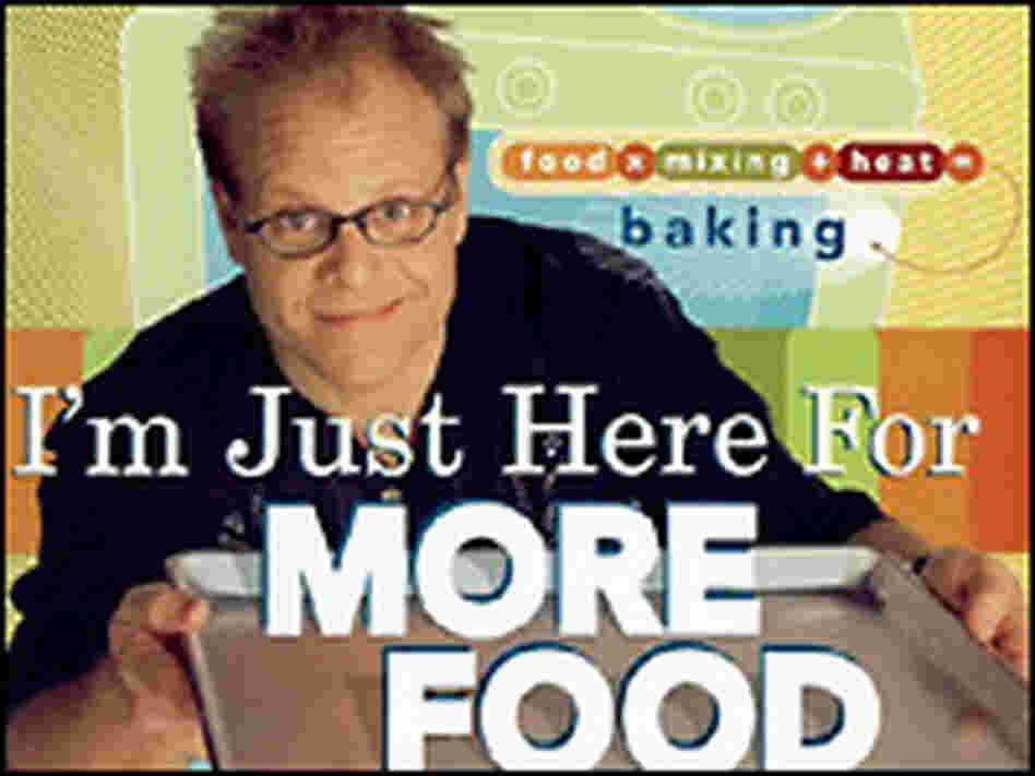 Detail from the cover of Alton Brown's 'I'm Just Here For More Food.' Detail from the cover of Alton Brown's 'I'm Just Here For More Food.'