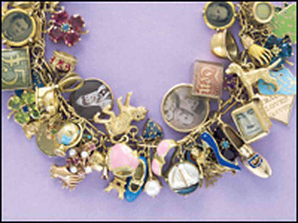 Detail from the cover of 'Charmed Bracelets.'