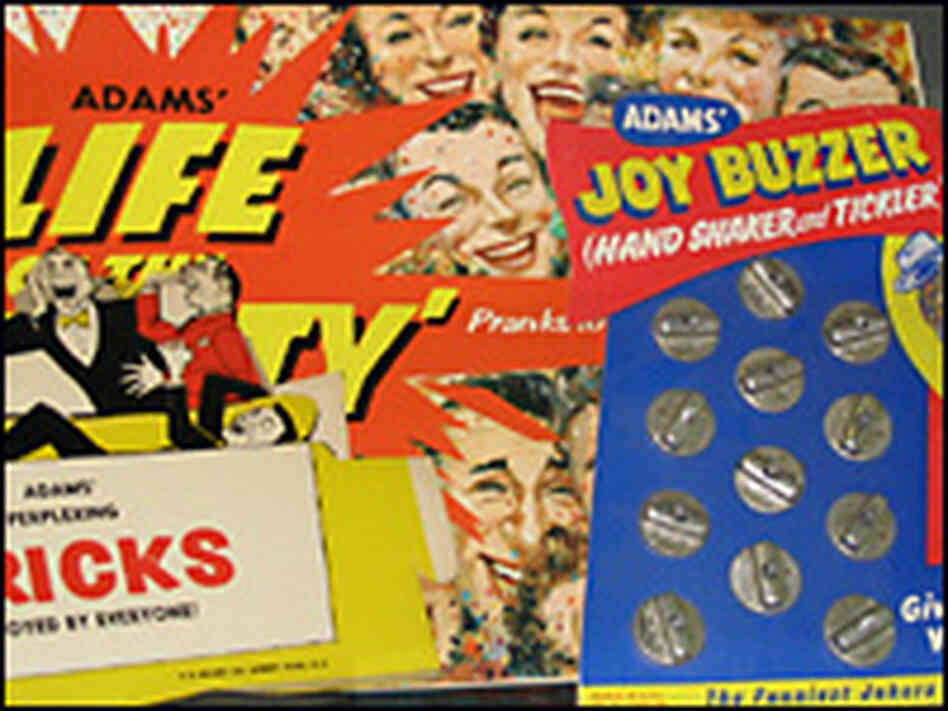 Original product displays of novelty items at the S.S. Adams company dating back to the 1930s. Original product displays of novelty items at the S.S. Adams company dating back to the 1930s.