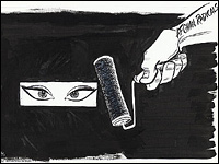 A comment on the Taliban's treatment of women.