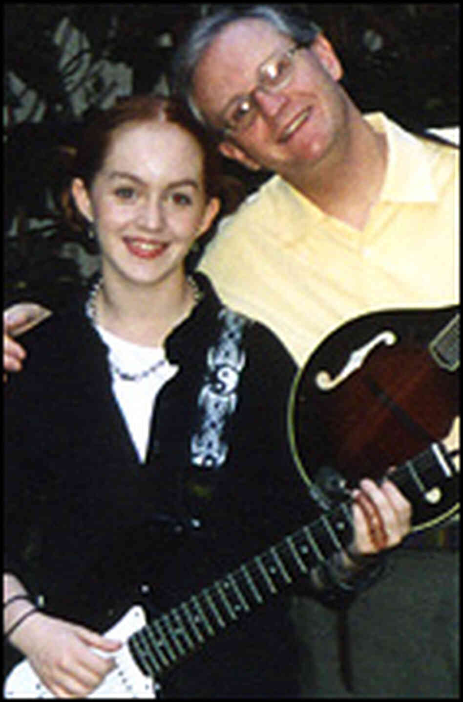 Ellis and her father Mike Greer. Ellis and her father Mike Greer.