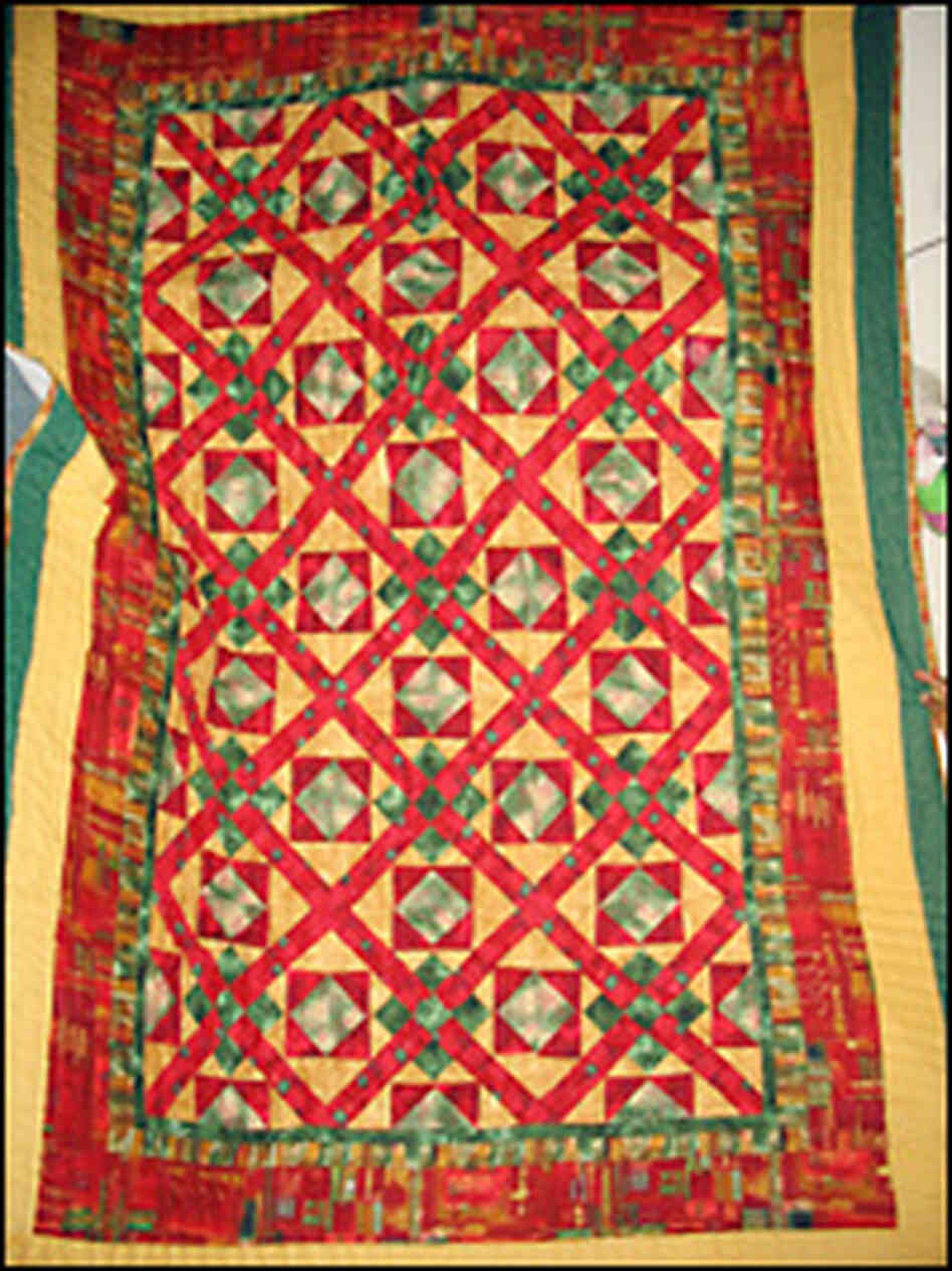 A quilt by Lucy Marie Mingo. A quilt by Lucy Marie Mingo.
