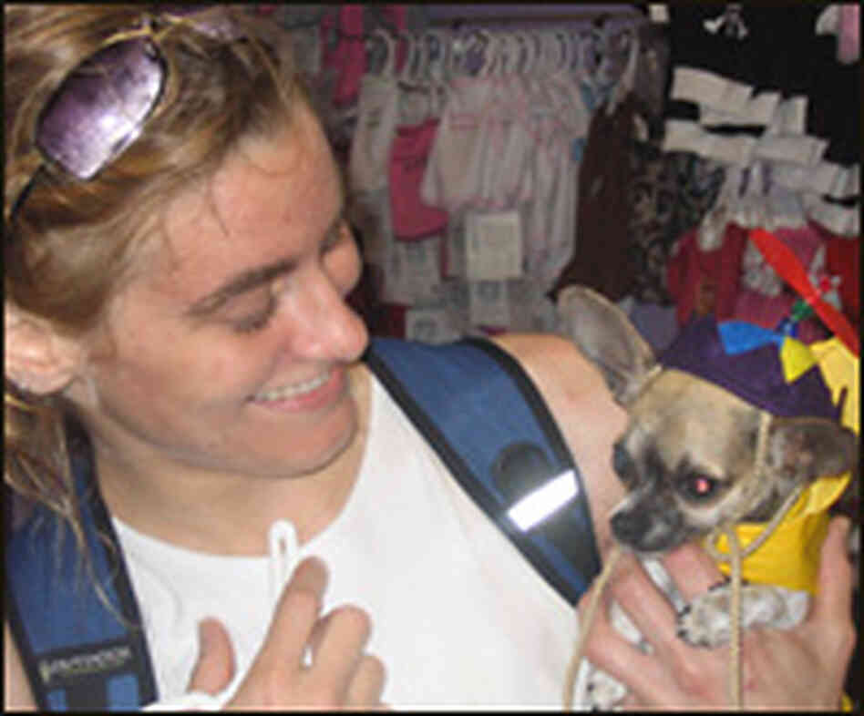 Jennifer Culpepper and her chihuahua "Beep." Jennifer Culpepper and her chihuahua "Beep."