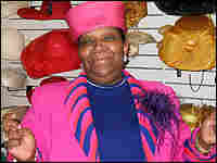 Estella Wheeler of Estella's Hats. Andrea Hsu, NPR Estella Wheeler of Estella's Hats. Andrea Hsu, NPR