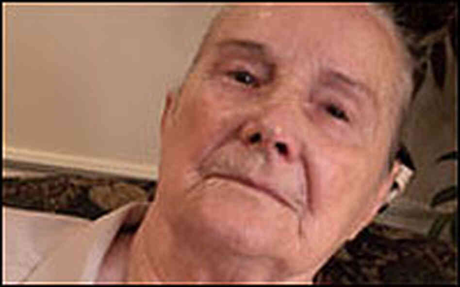 A close shot of nursing home resident Dolores Haig. A close shot of nursing home resident Dolores Haig.