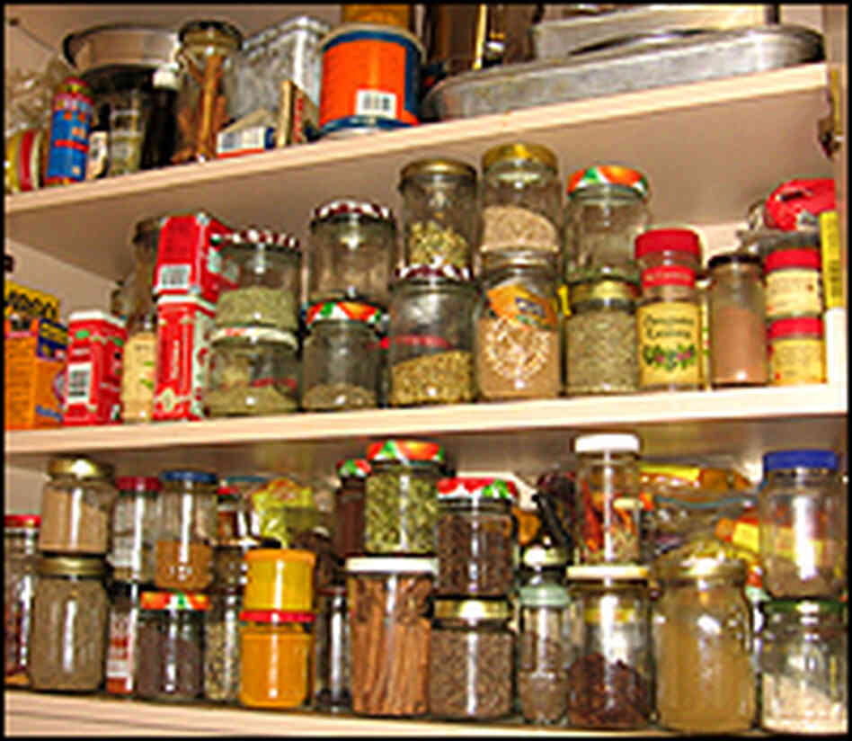 Jaffrey's spice cabinet