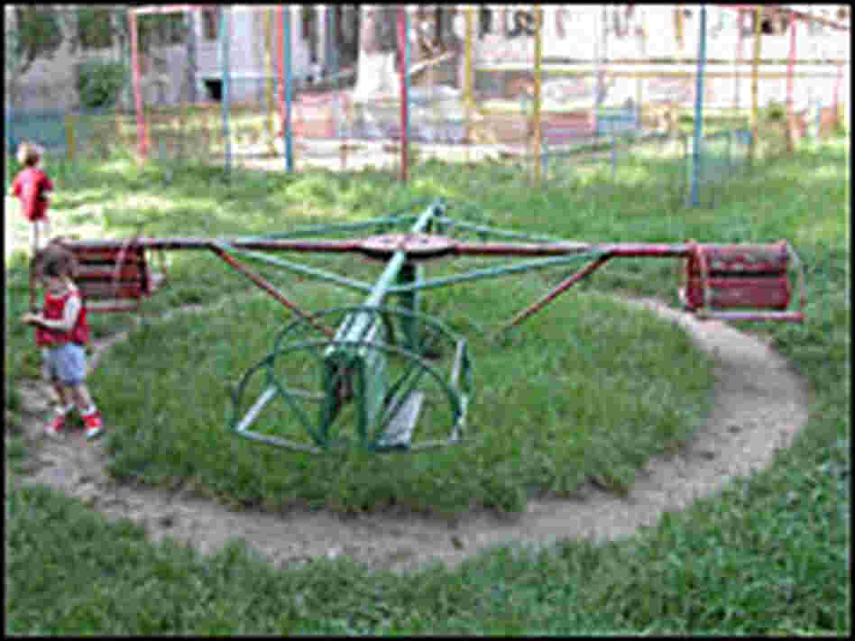 Playground at St. Catherines, an orphanage in Romania Playground at St. Catherines, an orphanage in Romania
