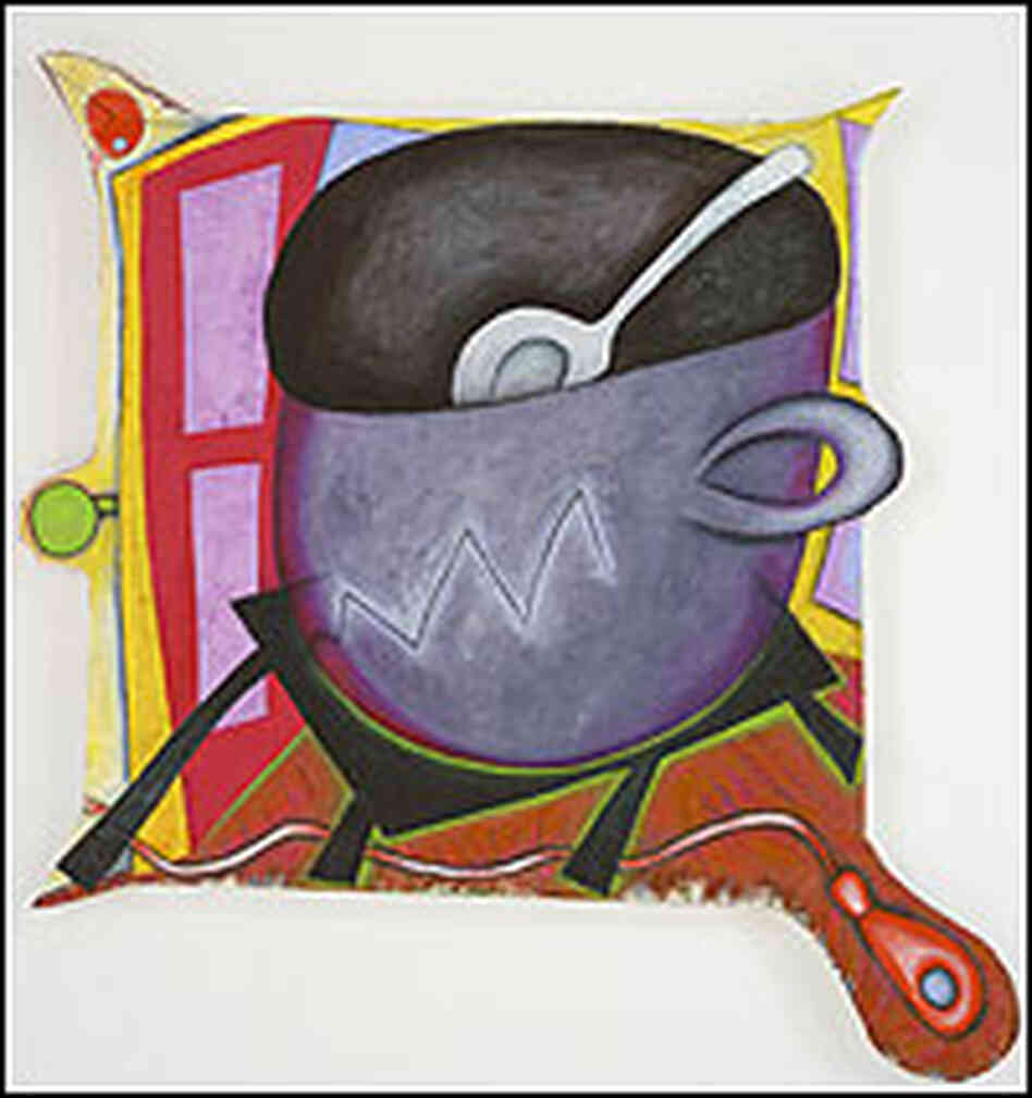 Elizabeth Murray's 1999 painting 'Cup in the Door'