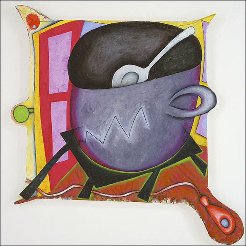 Elizabeth Murray's 1999 painting 'Cup in the Door'