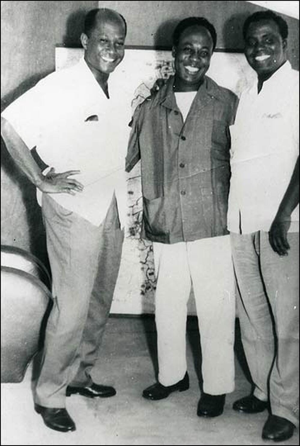 The founding fathers of independent Ghana.