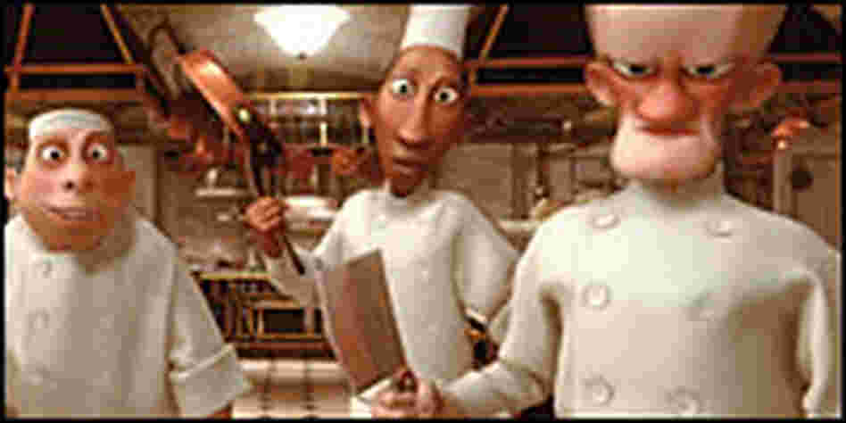 Kitchen crew with knives, from 'Ratatouille'