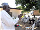 John Umaru, a health care worker leads a support group in Jos, Nigeria. John Umaru, a health care worker leads a support group in Jos, Nigeria.