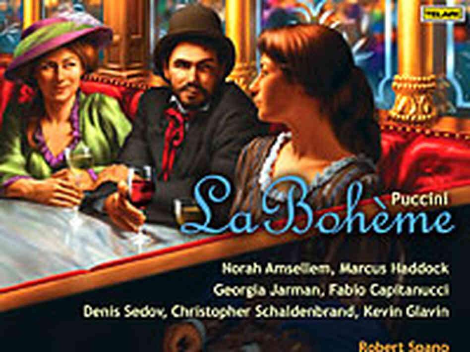 Cover art for the new "La Boheme" recording from the Telarc label.