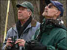 Bird watchers John Haslinger and Dan Rueben Bird watchers John Haslinger and Dan Rueben