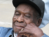 David Honeyboy Edwards; credit: Alice Winkler / NPR