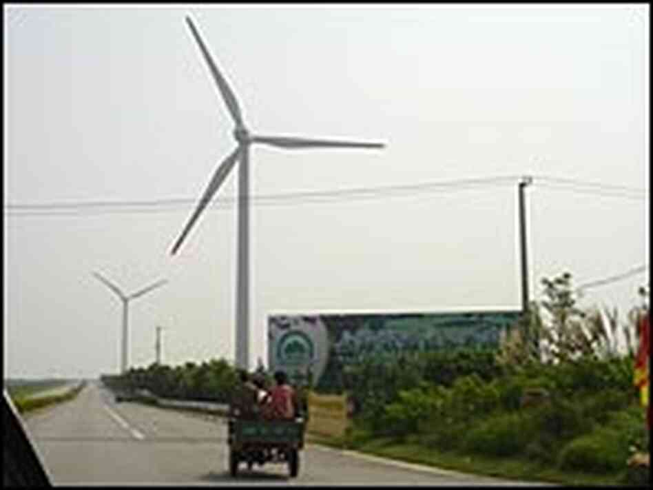 A wind farm in Nanhui, China. Credit: Lizzy Berryman
