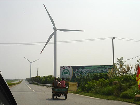 A wind farm in Nanhui, China. Credit: Lizzy Berryman