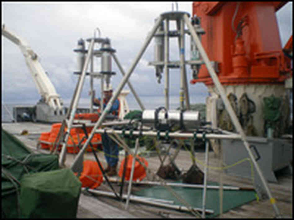 The landers before deployment.