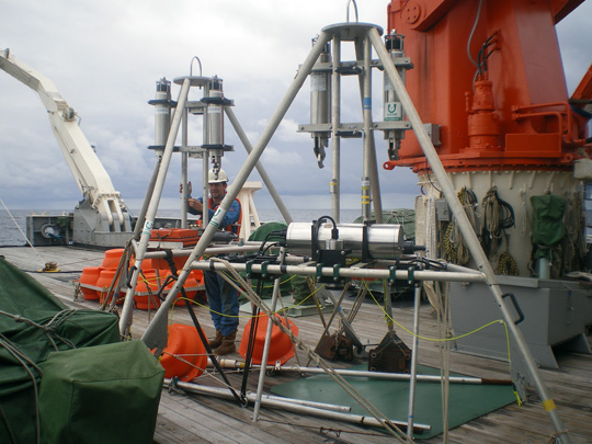 The landers before deployment.