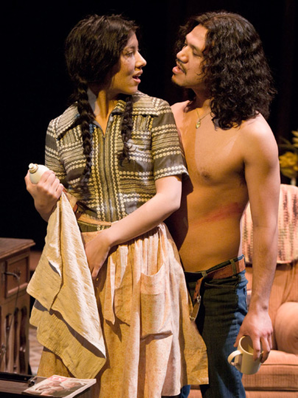 Stephanie Beatriz and Tony Sancho