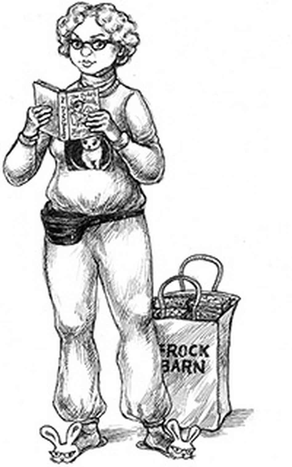 Mavis, the outdated stereotype of a frumpy cat-lady romance reader. CREDIT: Joanne Renaud