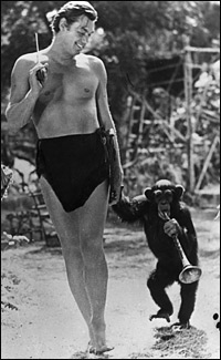 Cheeta and Tarzan