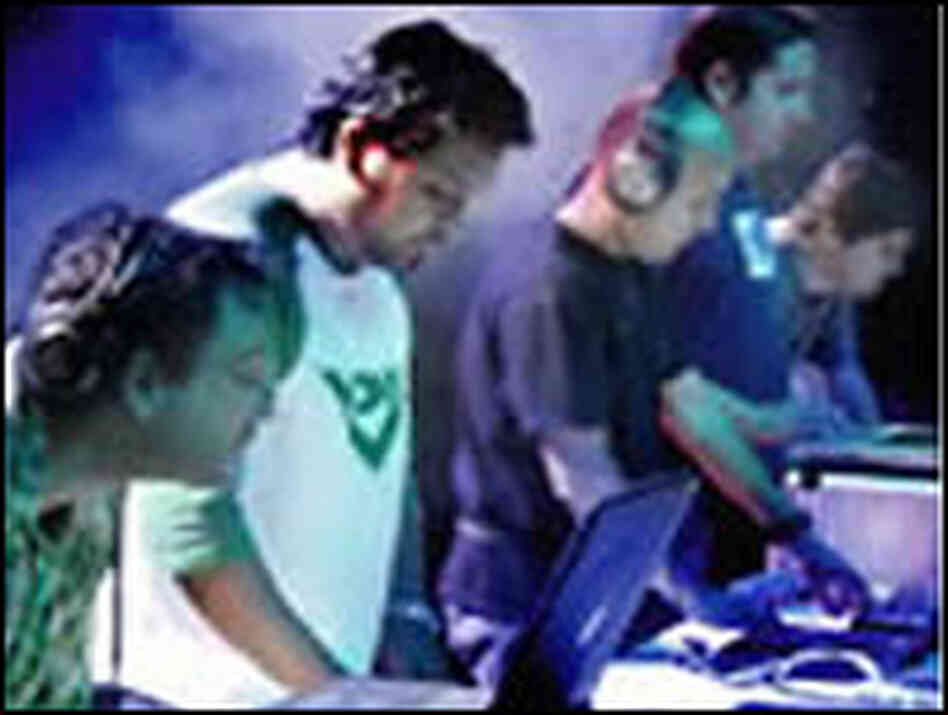 Members of the Nortec Collective in action. Members of the Nortec Collective in action.