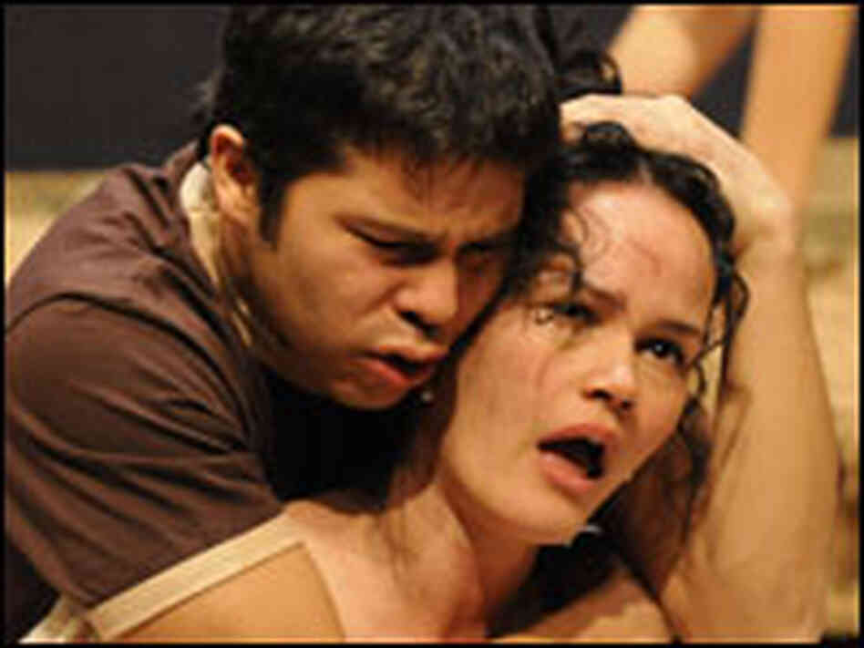 Carlo Albán and Onahoua Rodriguez in Lydia Carlo Albán and Onahoua Rodriguez in Lydia