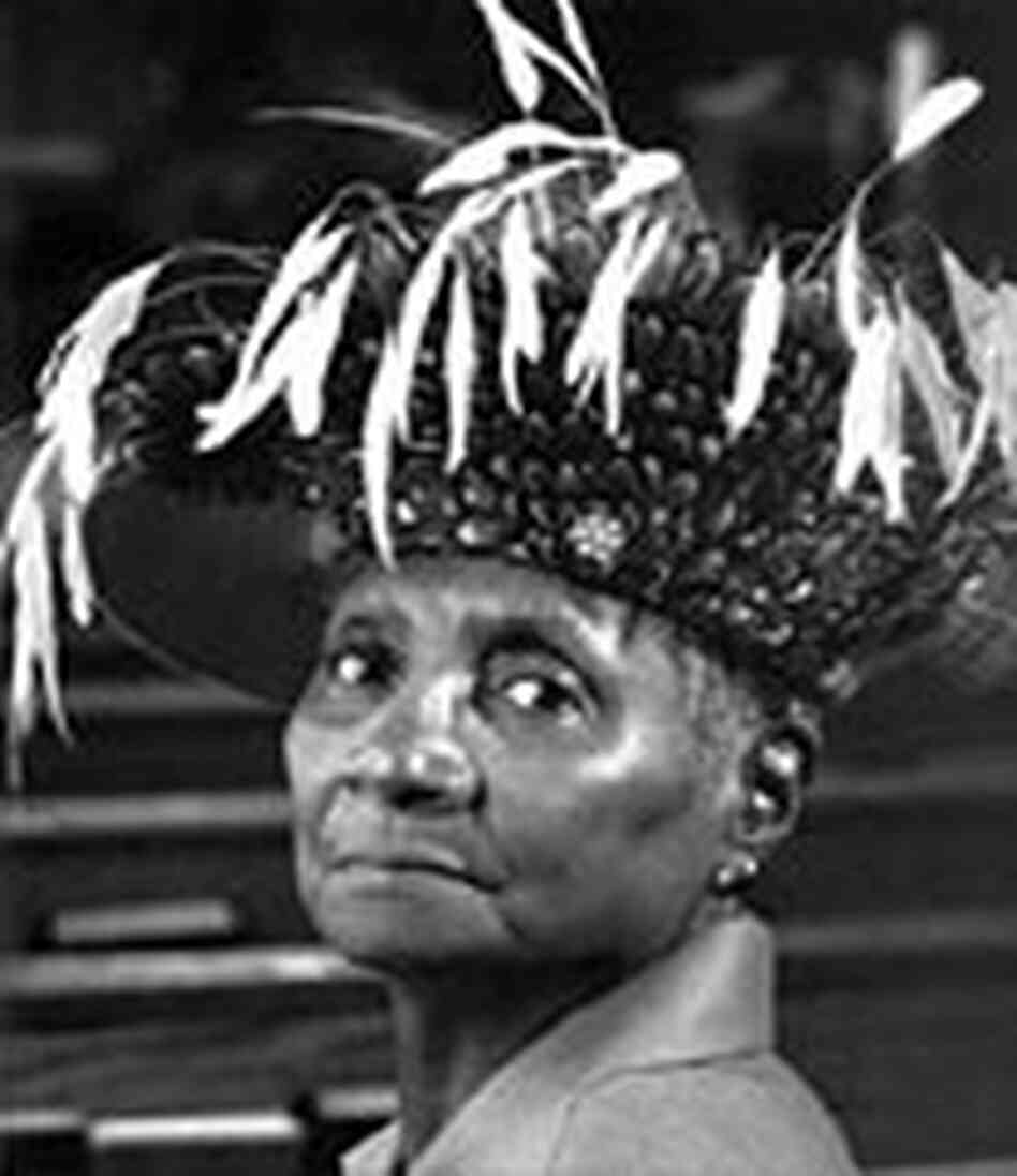 Senclary Saunders, as photographed in 'Crowns: Portraits of Black Women in their Church Hats.' Senclary Saunders, as photographed in 'Crowns: Portraits of Black Women in their Church Hats.'