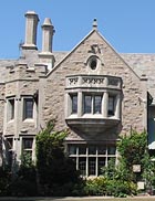 The Playboy Mansion, seen from the front lawn.
