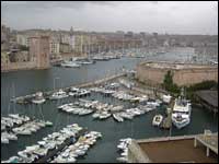 A view of Marseille's harbor