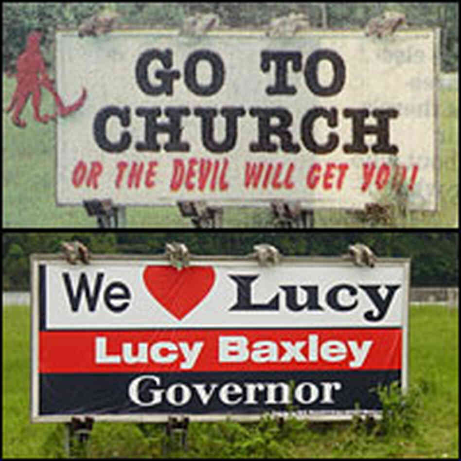 Alabama Billboard, then and now. Alabama Billboard, then and now.