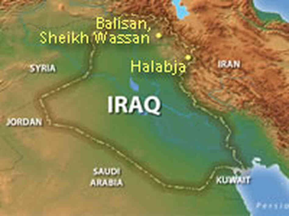 Map of northern Iraq