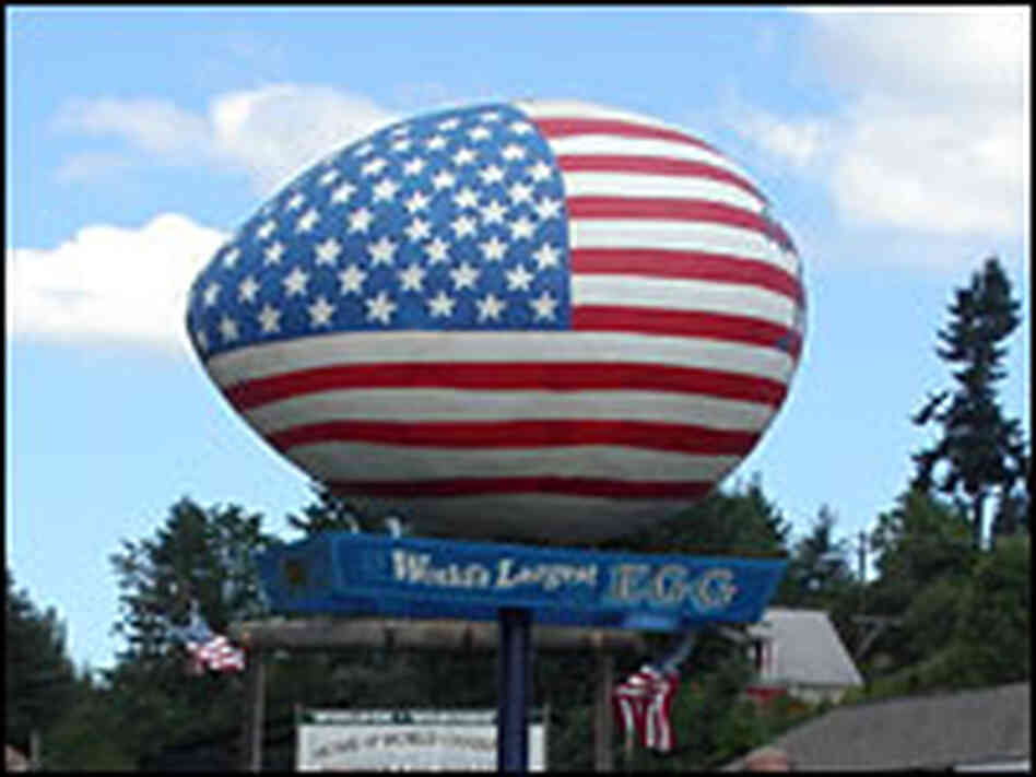 'The world's largest egg' 'The world's largest egg'