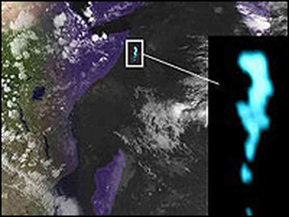 Satellite images captured a large patch of glowing water off the coast of Somalia. 