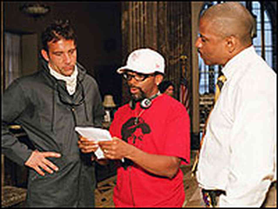 Spike Lee with Clive Owen and Denzel Washington on the set of 'Inside Man.' Spike Lee with Clive Owen and Denzel Washington on the set of 'Inside Man.'