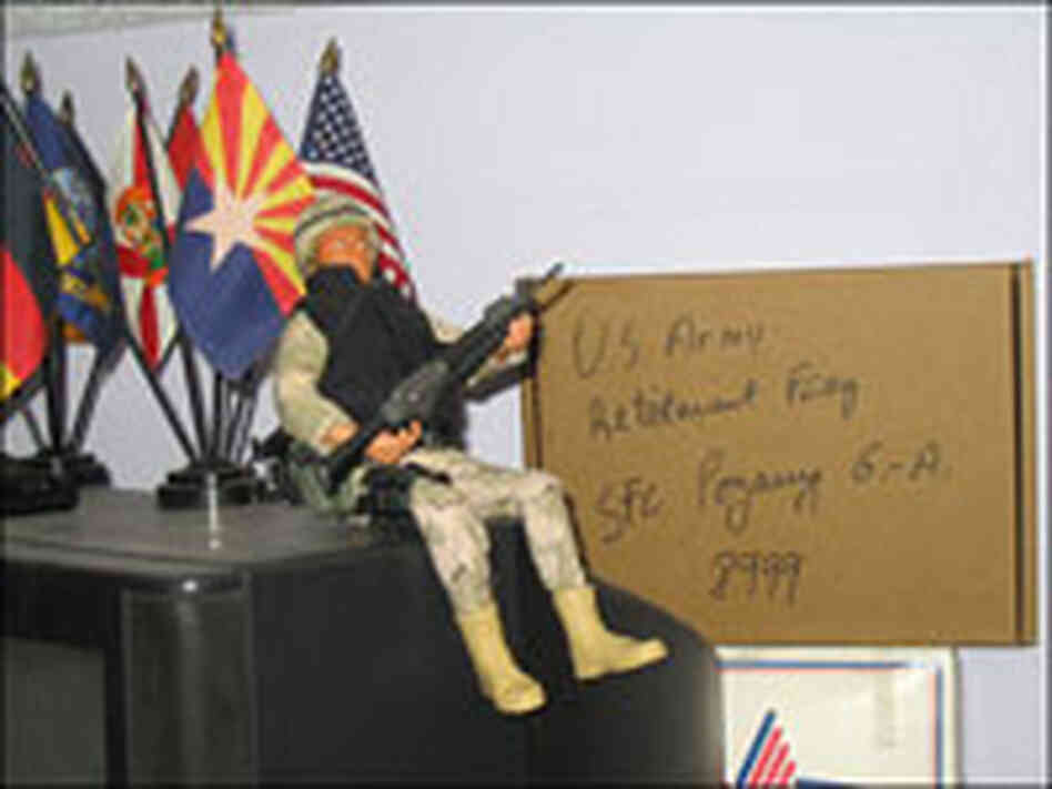G.I. Joe Sits in Pogany's Office